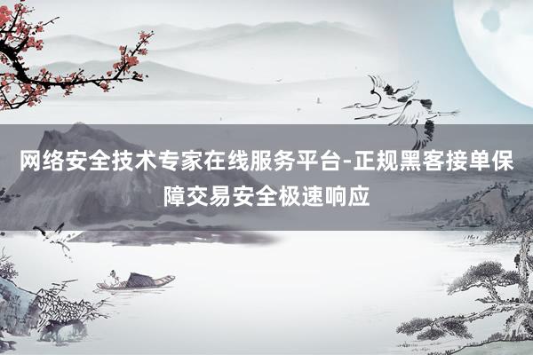 网络安全技术专家在线服务平台-正规黑客接单保障交易安全极速响应