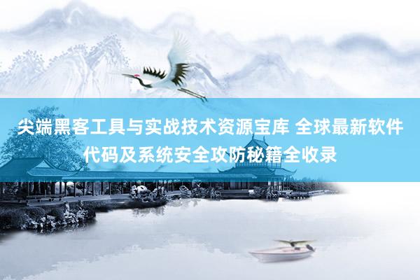 尖端黑客工具与实战技术资源宝库 全球最新软件代码及系统安全攻防秘籍全收录